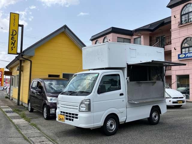 キャリイトラック(スズキ) 加工車　キッチンカー　８ナンバー普通車登録　内装オールステンレス　給排水タンク　シンク　ＥＴＣ 中古車画像