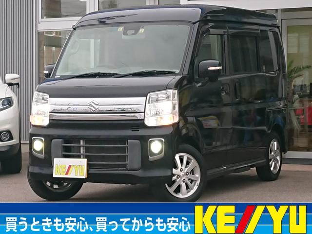 スズキ エブリイワゴン ＰＺターボスペシャル【４ＷＤ】【ハイルーフ】【神戸仕入】禁煙　【衝突軽減】【カロッツェリアＢｌｕｅｔｏｏｔｈ対応地デジナビ】オートステップ付両側自動ドア　シートヒーター　ＨＩＤオートライト＆ＬＥＤフォグ　後カメラ　ＥＴＣ　スマートキー　ミラーヒーター　純正アルミ