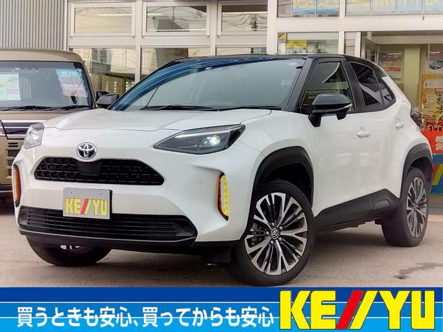 トヨタ ヤリスクロス ハイブリッドＺ【４ＷＤ】【愛知仕入】【衝突軽減＆車線逸脱】　禁煙【８型Ｂｌｕｅｔｏｏｔｈ対応地デジナビ】【コムテック製前後ドラレコ】ヒーター付電動黒革シート　レーダークルコン　オートハイビーム付ＬＥＤオートライト　電子パーキング　ダウンヒルアシスト　後カメラ