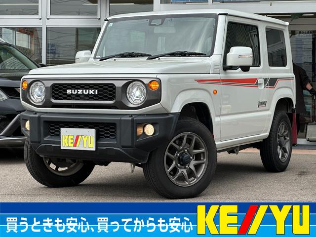 スズキ ジムニー ＸＣ【４ＷＤ】【ヘリテージスタイル】【禁煙１オーナー】　【福岡仕入】【衝突軽減＆車線逸脱警報】【背面タイヤ】【Ｂｌｕｅｔｏｏｔｈ対応地デジナビ】【ユピテル製ドラレコ】クルコン　ダウンヒルアシスト　ウォッシャー付ＬＥＤオートライト＆フォグ　後カメラ　ＥＴＣ