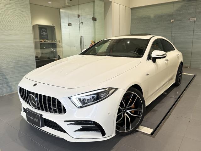 メルセデスＡＭＧ ＣＬＳ５３　４マチック＋　１オーナー　レーダーセーフティパッケージ　エクスクルーシブパッケージ　リラクゼージョン機能　ＳＲ　Ｂｕｒｍｅｓｔｅｒ　本革シート　シートベンチレーター　２０ＡＷ　正規ディーラー認定中古車　２年保証