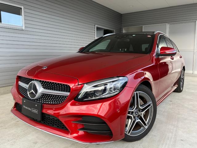 メルセデス・ベンツ Ｃクラスステーションワゴン Ｃ２２０ｄ　ワゴンアバンギャルド　ＡＭＧライン　レザーエクスクルーシブパッケージ　Ｂｕｒｍｅｓｔｅｒ　ＨＵＤ　バックカメラ　本革シート　シートヒーター　エアサスペンション　本革巻ステアリング　ＥＴＣ　１８ＡＷ　正規ディーラー認定中古車　２年保証