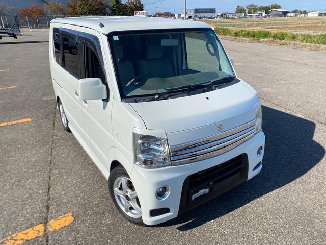 エブリイワゴン(スズキ) PZターボスペシャル 4WD 両側パワスラ オートステップ ナビ&フルセグTV ローダウン(Aftermarketショック&スプリング) Aftermarketマフラー&アルミホイール HID LEDポジション&ルームランプ&ナンバー灯 車検整備付 中古車画像