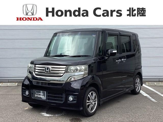 ホンダ Ｎ−ＢＯＸカスタム Ｇ　Ｌパッケージ　１年保証ナビＤＶＤＨＩＤＶＳＡ　運転席助手席エアバッグ