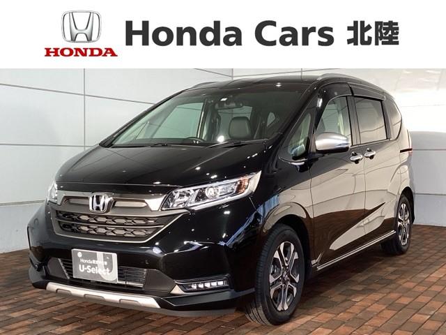 ホンダ フリード＋ハイブリッド ハイブリッド・クロスター　ＨｏｎｄａＳＥＮＳＩＮＧ新車保証試乗禁煙車　ＬＥＤライト　Ｒカメラ　シ－トヒ－タ－　ＥＴＣ　フルセグＴＶ　ドライブレコーダー　両側電動スライドドア　サイドカーテンエアバック　キーレス　スマートキー