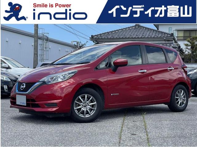 日産 ノート ｅ－パワー　Ｘ　衝突回避軽減　ＢＴ接続　ＤＶＤ再生機能　横滑り防止装置付　格納ミラー　ＡＵＸ接続　パワーウィンド　フルセグ地デジ　インテリジェントキ－　ＡＵＴＯライト　衝突安全ボディ　レーンキープ　Ｗエアバック