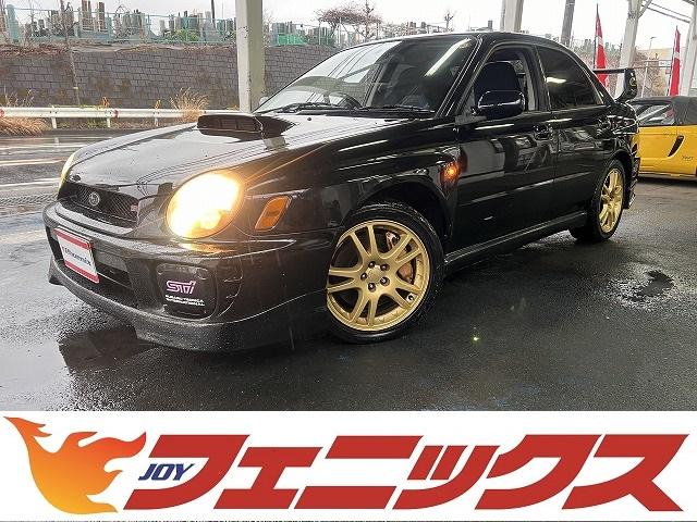 スバル ＷＲＸ　ＳＴｉ☆純正フルエアロ☆大型リアスポ☆柿本改マフラー　６速ＭＴ・ＳＴＩフルエアロ・大型リアスポイラー・１７アルミ・ブレンボキャリパー・ＨＩＤライト・柿本改マフラー・ＩＣスプレー・ＳＴＩ専用シート・走行距離８３，０５５ｋｍ