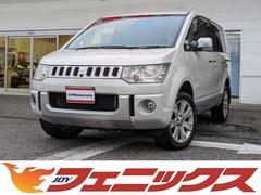 三菱　デリカＤ：５　シャモニー切替４ＷＤ☆メーカーナビ☆リアエンター☆Ｗパワスラ　切替４ＷＤ☆メーカーナビ☆フルセグ☆リアエンターテイメント☆ＦＳＢカメラ☆ビルトインＥＴＣ☆クルーズコントロール☆パドルシフト☆両側パワースライドドア☆前席シートヒーター☆ＨＩＤライト☆スマートキー☆