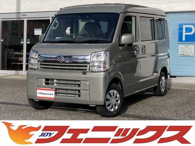 エブリイ ジョインターボ４ＷＤ☆届出済未使用車☆メーカーディスプレイ☆　届出済未使用車☆ＣＶＴ☆ハイルーフ☆切替４ＷＤ☆デュアルカメラブレーキサポート☆メーカーＯＰディスプレイオーディオ☆バックカメラ☆アップルカープレイ☆スマートキー☆オートＬＥＤライト☆シートヒーター☆（1枚目）