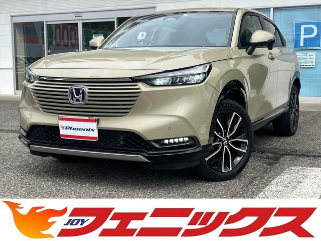 ホンダ ヴェゼル ｅ：ＨＥＶ　Ｚ☆４ＷＤ☆ホンダセンシング☆電動リアゲート☆　４ＷＤ☆ホンダセンシング☆ＣＭＢＳ☆アダプティブクルコン☆電動リアゲート☆ハーフレザーシート☆前席ヒーター☆ハンドルヒーター☆メーカーナビ☆フルセグ☆アップルカープレイ☆バックカメラ☆ビルトインＥＴＣ