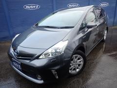 プリウスアルファ G スマートキー 純正SDナビ フルセグ Bluetooth ETC 障害物センサー LEDヘッドライト 中古スタッドレスタイヤホイール4本付 純正16AW オートエアコン 7人乗り 中古車画像