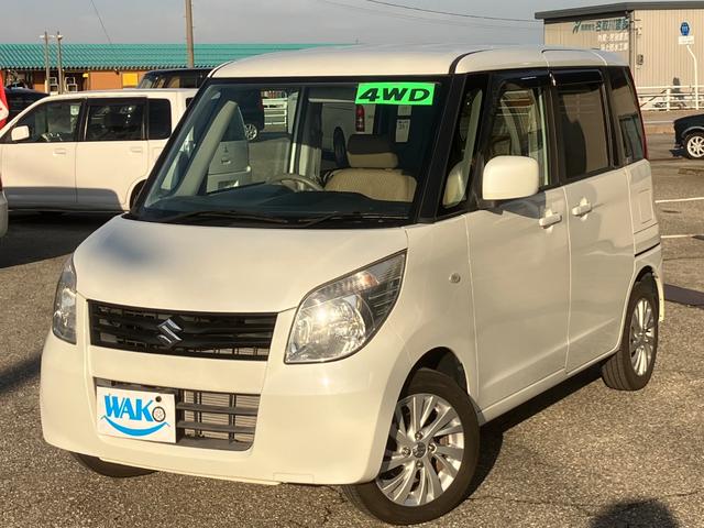 パレット(スズキ) Ｘ　４ＷＤ　スマートキー　プッシュスタート　バックカメラ　オートエアコン　パワーステアリング　パワーウインドウ　シートヒーター　スライドドア　片側電動スライドドア　純正アルミホイール 中古車画像