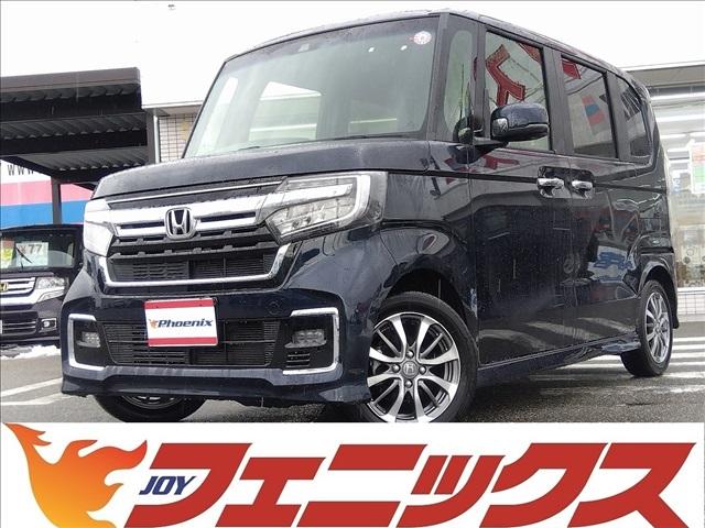 Ｎ－ＢＯＸカスタム Ｌ　後期モデル　ホンダセンシング　純正ナビ　フルセグＴＶ　後期モデル☆ホンダセンシング☆純正ナビ☆フルセグＴＶ☆ブルートゥース☆バックカメラ☆前席シートヒーター☆全方位ＵＶカット☆電動ドア☆ＬＥＤオートライト☆ＬＥＤフォグ☆パーキングセンサー☆禁煙車☆ＥＴＣ