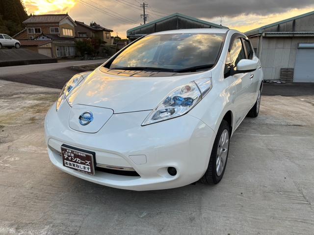 リーフ(日産) Ｘ（２４ｋｗｈ）　純正ナビ＆ＴＶ　シートヒーター　Ｂｌｕｅｔｏｏｔｈ接続　バックモニター　インテリジェントキー　１０セグ　満充電１３５ｋｍ走行可能 中古車画像