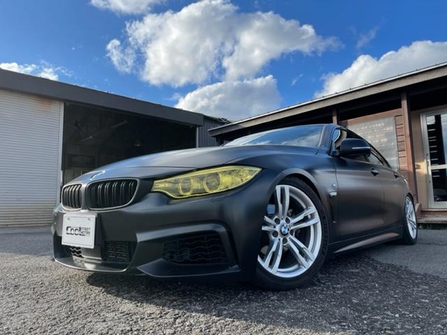 ＢＭＷ ４シリーズ ４２０ｉグランクーペ　Ｍスポーツ　サテンブラックフルラッピング　アイバッハDampers