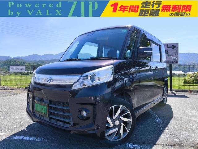 ＴＳ　ターボ　純正ナビ　テレビ　バックモニター　ＥＴＣ　衝突軽減ブレーキ　両側パワースライドドア　純正エアロ　アルミ　インテリキー　一年間保証付き　車検整備付き　記録簿付き