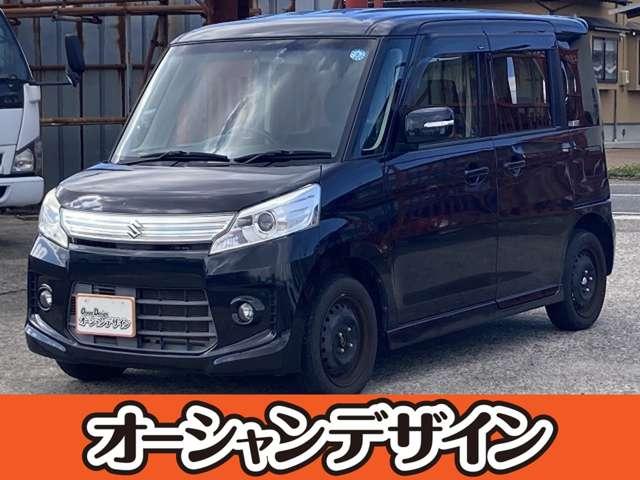 スズキ スペーシアカスタム ＸＳ　Ｓキー　ナビ　Ｂｌｕｅｔｏｏｔｈ　ｉストップ　左Ｐスラ