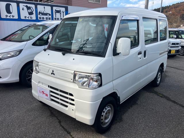 ミニキャブバン(三菱) ＣＤ　ハイルーフ　４ＷＤ　オートマ　両側スライドドア　エアコン　ライトレベライザー　走行距離５．５万キロ　車検令和９年５月まで　修復歴無し　ホワイト 中古車画像