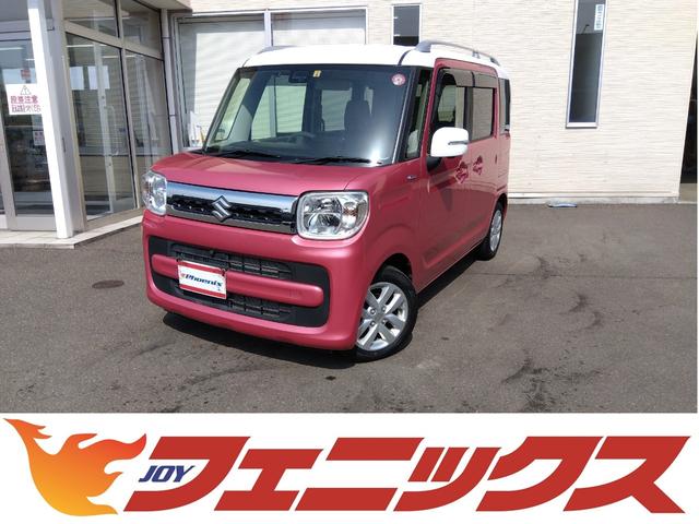 スズキ スペーシア ＨＶ−Ｘ☆４ＷＤ☆ホワイトルーフ☆８型ナビＵＰグレードＰＫＧ　☆４ＷＤ☆ツートンルーフ☆アップグレードＰＫＧ☆ＬＥＤライト☆アルミホイール☆８型ナビ☆ＤＶＤ再生☆フルセグＴＶ☆ブルートゥース☆両側電動ドア☆シートヒーター☆ルーフレール☆走行３．６万ＫＭ☆試乗ＯＫ