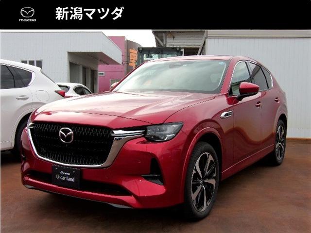 マツダ ＣＸ－６０ ＸＤ－ハイブリッド　プレミアムモダン　プレミアムＳＵＶ　ＡＷＤ　ナビ１２．３インチ　フルセグＴＶ　ＥＴＣ付き　Ｂモニター　３６０°モニター　本革シート（白）　シートヒーター　シートエアコン　大型パノラマサンルーフ　当社試乗車ＵＰ