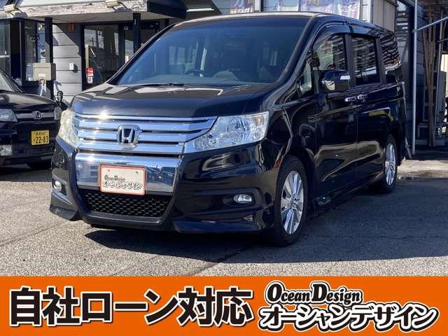 ステップワゴンスパーダ(ホンダ) Z Sキー ETC ナビ フルセグ CD DVD Bluetooth Bカメラ フォグ アルミ 両Pスラ 中古車画像