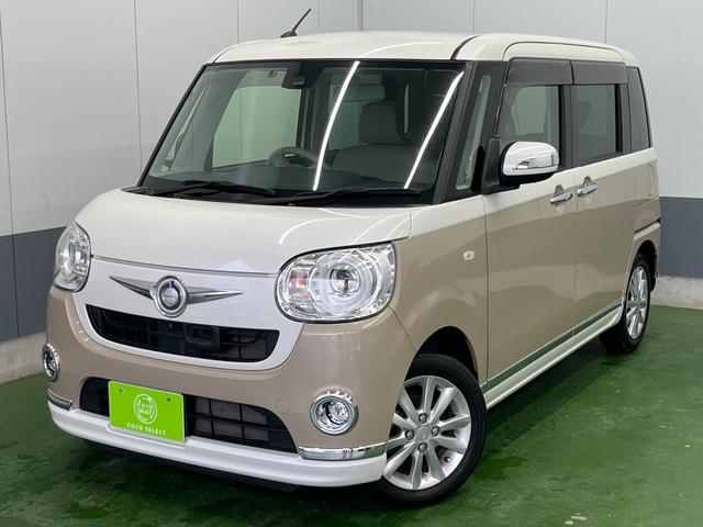 ムーヴキャンバス(ダイハツ) Gメイクアップ SAII 4WD 両電スラ 全方位モニター ETC 純正メモリナビ Bluetooth USB CD DVD フルセグTV アイドリングストップ 衝突軽減ブレーキ 寒冷地仕様 盗難防止装置 フォグ オートLED 中古車画像