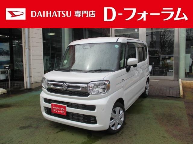 スペーシア(スズキ) ハイブリッドＸ　ハイブリッド車　全方位モニター付ブルートゥースナビ　衝突被害軽減ブレーキ　左右シートヒーター　フルオートエアコン　プッシュスタート 中古車画像