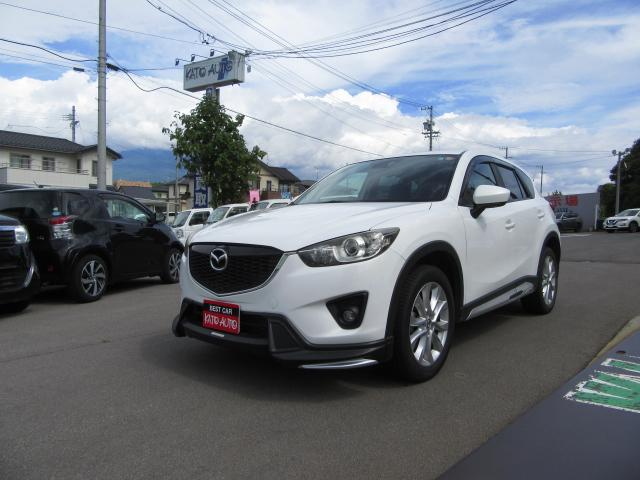 マツダ ＣＸ－５ ＸＤ　Ｌパッケージ　４ＷＤ　禁煙車　ナビ　バックカメラ　ＥＴＣ　スタッドレスタイヤホイール付き　シートヒター　エアロ　ディーゼルターボ　ＨＩＤヘッドライト　革パワーシート　シートヒーター　走行距離１１．５万キロ　修復歴無