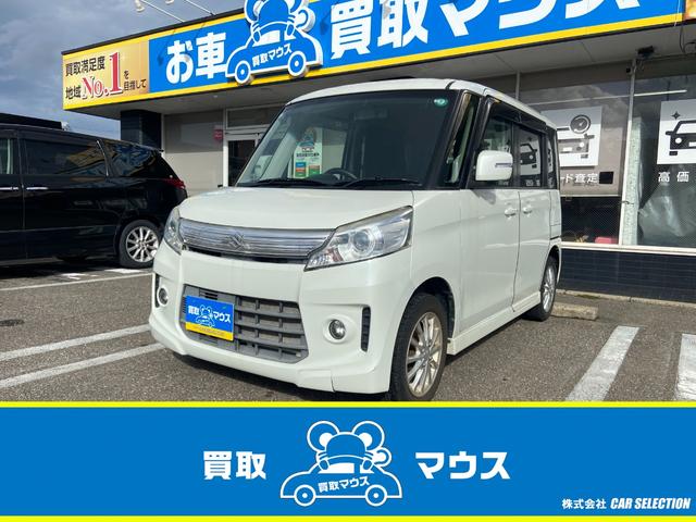 スペーシアカスタム!XSスマートフォン連携ナビ装着車 4WD☆左側電動スライドドア☆スマートキー×2☆BTオーディオ☆フルセグ