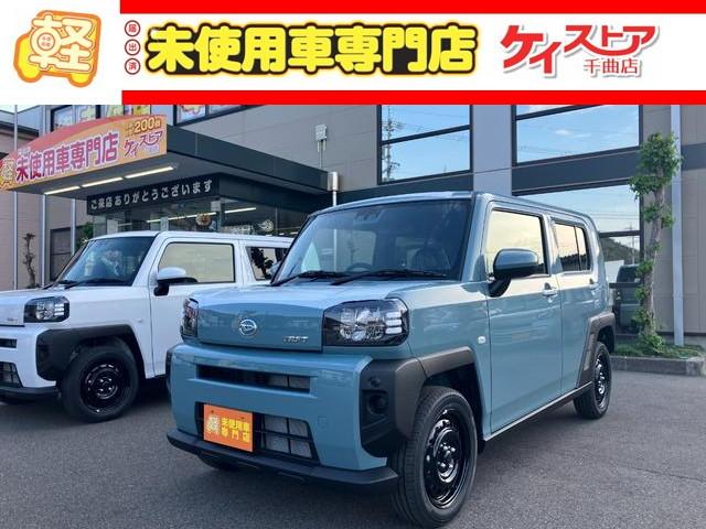 ダイハツ タフト Ｘ　届出済未使用車　４ＷＤ　ＣＶＴ　バックカメラ　クリアランスソナー　衝突被害軽減システム　オートライト　ＬＥＤヘッドランプ　スマートキー　アイドリングストップ　サンルーフ　盗難防止システム　ＡＢＳ