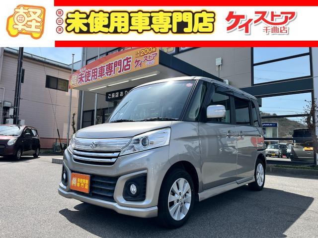 スペーシアカスタム(スズキ) ＧＳ　ＣＶＴ　ＥＴＣ　両側スライド・片側電動　ナビ　ＴＶ　オートライト 中古車画像