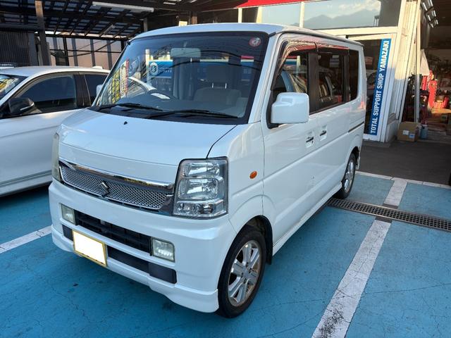 エブリイワゴン(スズキ) PZターボスペシャル 4WD オートマターボ オートスッテプ 両側パワースライドドア キーレスエントリー シートヒーター 中古車画像