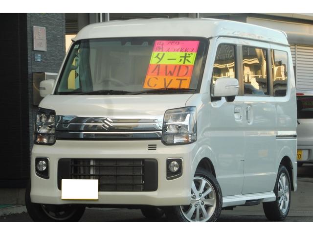 エブリイワゴン(スズキ) PZターボスペシャル 元試乗車 パートタイム4WD 最上級グレード 両側パワースライドドア 純正LEDヘッドライト 前後ブレーキサポート オートステップ CVT オーバーヘッドシェルフ 中古車画像
