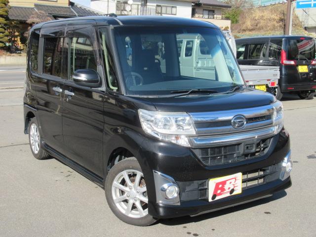 タント(ダイハツ) カスタムＸ　トップエディションＳＡ　４ＷＤ　社外ナビ／ＴＶ　ＬＥＤヘッドライト　オートライト　左パワースライドドア 中古車画像