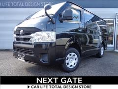 ハイエースバン ロングDX GLパッケージ 4WD 6型 セーフティセンス ナビ地デジ Bluetooth バックカメラ LEDヘッドランプ PKSB レーンアシスト オートハイビーム 両側スライドドア E/Gスターター ドラレコ 6人乗禁煙車 中古車画像