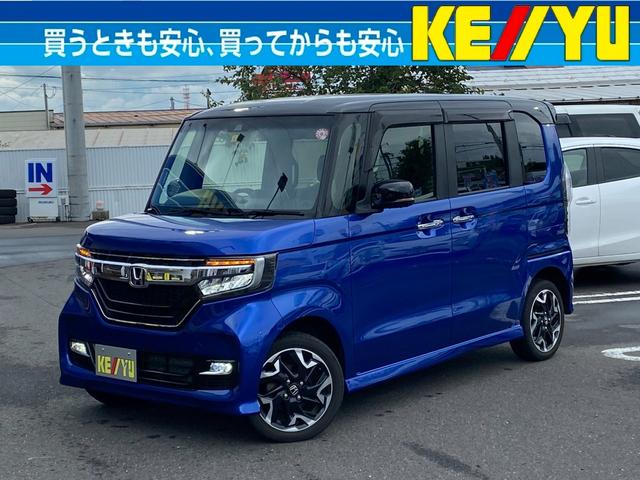 ホンダ Ｎ－ＢＯＸカスタム Ｇ・ＥＸターボホンダセンシング　ホンダセンシング　４ＷＤ　禁煙車　ターボ　パドルシフト　両側自動スライドドア　エンジンスターター　ナビ　ＣＤ　ＤＶＤ　Ｂｌｕｅｔｏｏｔｈ　フルセグ　ＥＴＣ　バックカメラ　オートライトＬＥＤ