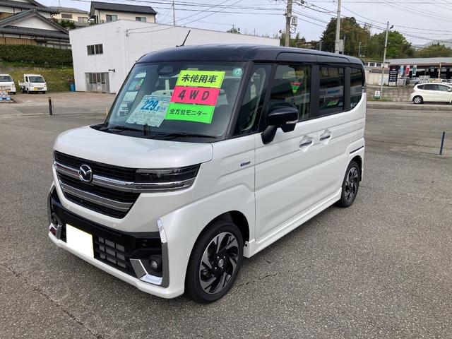 フレアワゴンカスタムスタイル（マツダ）ＸＳ　ＣＶＴ　４ＷＤ　全方位モニター用メモリーナビゲーション 中古車画像