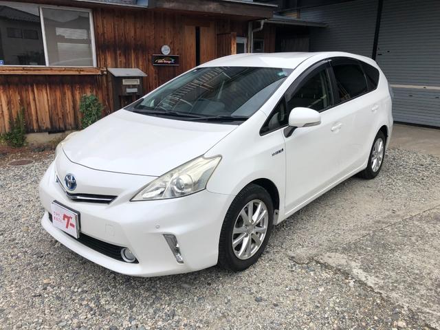 プリウスアルファ(トヨタ) S 純正SDナビ フルセグTV ワンオーナー 禁煙車 ビルトインETC LEDフォグランプ 中古車画像