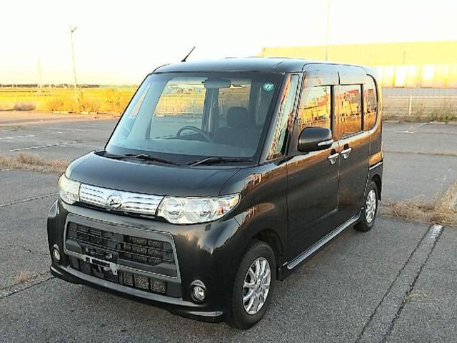 タント(ダイハツ) カスタムＬ　１年保証付き　１セグ付ナビ　１３インチアルミ　キーレスエントリー　スマートキー　ＥＴＣ　助手席スライドドア　フルフラット　ベンチシート　ＡＢＳ　ＨＩＤ　Ｗエアバック　盗難防止システム　衝突安全ボディ 中古車画像
