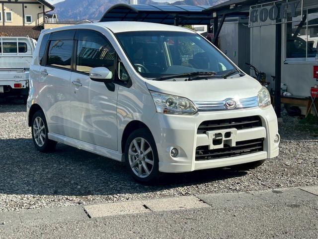 ムーヴ(ダイハツ) カスタム　Ｘリミテッド　寒冷地仕様車　キーレス　リアカメラ　ＬＥＤライト　ナビＴＶ　ワンセグ　盗難防止装置　フルオートエアコン　フルフラット　エコアイドル　ドライブレコーダー　４ＷＤ　メモリーナビ　ベンチシート　ＡＢＳ 中古車画像