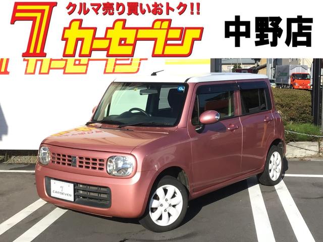 Ｘ　４ＷＤ　禁煙車　社外ナビ　ＴＶ　ＣＤ　ＤＶＤ　シートヒーター　スマートキー　ベンチシート　電動格納ミラー　走行距離９．７万キロ　車検整備付　チェリーピンクパールＭ／ホワイトルーフツートンカラー