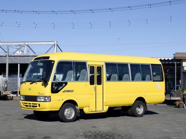 リエッセII 　問合番号５０９５　群馬在庫　マイクロバス　高床４ＷＤ　リアＷタイヤ　元路線バス　２９人乗り登録　座席数２２席＋立ち席７　自動ドア折り戸オートマ　オーディオ外されてます　エンジン１５Ｂ－ＦＴＥディーゼル