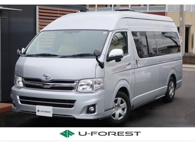 ハイエースバン(トヨタ) 　カトーモーター製アジアン　ＦＦヒーター　外部充電器　インバーター　Ｗサブバッテリー　ＤＣ冷蔵庫　ベンチレーター　インバーターリモートスイッチ　電圧計　サテライトスピーカー　２段ベッド　下取車　４ＷＤ 中古車画像