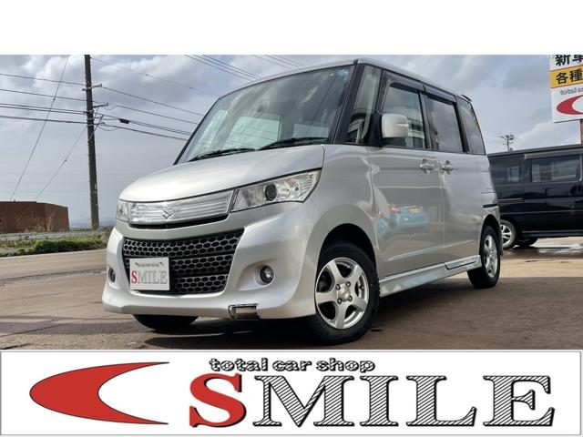 パレットＳＷ ＸＳ　車検整備２年付き　オ－トエアコン　助手席エアバック　スマキー　ディスチャージライト　両側スライド片側電動　ＰＷ　サイドエアバック　４ＷＤ　運転席シートヒーター　フルフラットシート　エアバック　ＡＢＳ（1枚目）