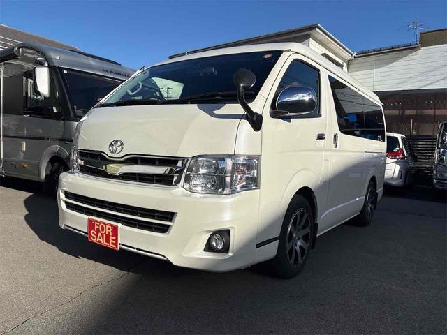 ハイエースワゴン(トヨタ) ＧＬ　ワークヴォックスＲＥＶＯシート　車中泊仕様車　ＥＴＣ　バックカメラ　ナビ　電動スライドドア　オートライト　キーレスエントリー　ＡＴ　１６インチアルミ　ＵＳＢ　記録簿　盗難防止システム　ＡＢＳ 中古車画像