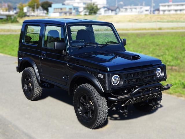 ジムニー(スズキ) ＨＡ　全塗装済み　リフトアップ　５０ｍｍオーバーフェンダー　ＬＥＤヘッドライト　ＬＥＤテールランプ　前後コーナーガード 中古車画像