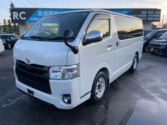 ハイエースバン スーパーGL ダークプライムII 4WD セーフティセンス 両側電動スライドドア SDナビ バックカメラ Bluetooth接続 フルセグTV ETC ドライブレコーダー 禁煙車 オートライト 車線逸脱警報 横滑り防止装置 中古車画像