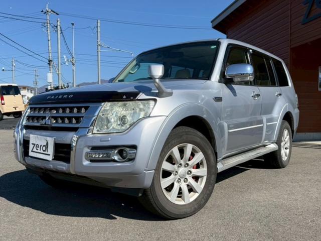 パジェロ(三菱) ロング スーパーエクシード 後期バンパー サンルーフ 柿本マフラー ロックフォードスピーカー スタッドレス付き 中古車画像