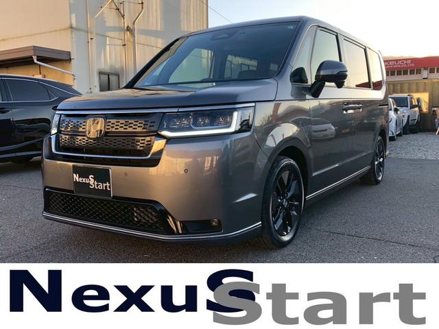 ステップワゴン(ホンダ) ｅ：ＨＥＶスパーダ　デュアルエアコン　レーンアシスト　ＥＳＣ　シートヒータ　オートライト　キーフリー　ＬＥＤヘッドランプ　イモビ　ＡＢＳ　スマートキ　クルーズコントロール　サイドカーテンエアバック　運転席エアバッグ 中古車画像