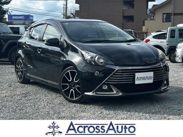 アクア(トヨタ) Ｇ　Ｇ’ｓ　トヨタセーフティ　ハーフレザー　ナビ　フルセグ　バックモニター　ＬＥＤヘッドライト　プッシュスタートボタン　Ｇｓホイール　クルーズコントロール　ＥＴＣ　オートマチックハイビーム 中古車画像